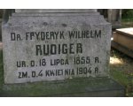 Cmentarz Ewangelicki w Kaliszu
Fryderyk Wilhelm Rüdiger (18.07.1855-04.04.1904)
